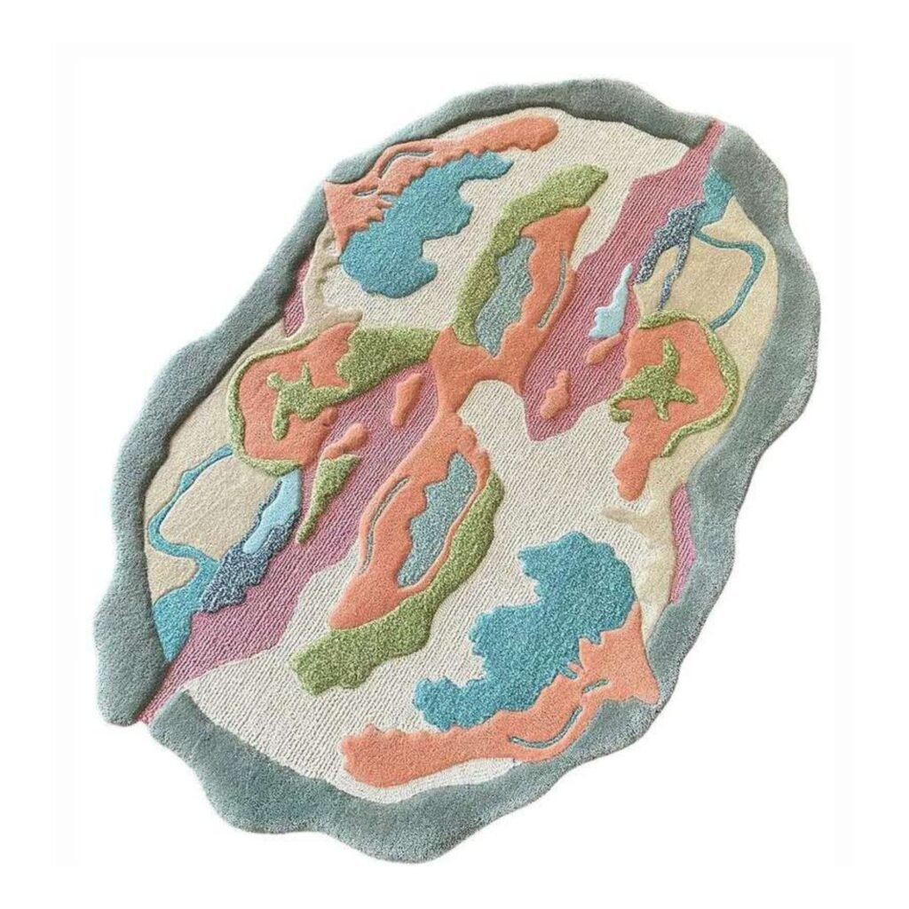 Misshaped Hand Tufted Rug 59